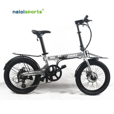 China Naicisports Magnesium Alloy CAMO Folding Electric Bike 36V Folding Electric Bike 20 Inch 250W Electric City Bike Foldable for sale