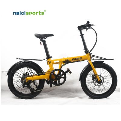 China Naicisports Aluminum Alloy CAMOUFLAGE Folding Electric Bike 36V Folding City Electric Bike 250W Folding Bike 20 Inches for sale