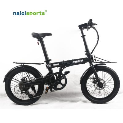 China Naicisports Aluminum Alloy CAMOUFLAGE Folding Electric Bike 36V Folding City Electric Bike 250W Folding Bike 20 Inches for sale