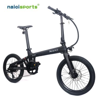 China Magnesium Alloy Naicisports X2 carbon fiber folding ebike 36V carbon ebike frame for sale