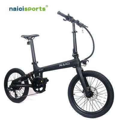 China Magnesium Alloy Naicisports X2 carbon fiber folding ebike 36V carbon ebike frame for sale