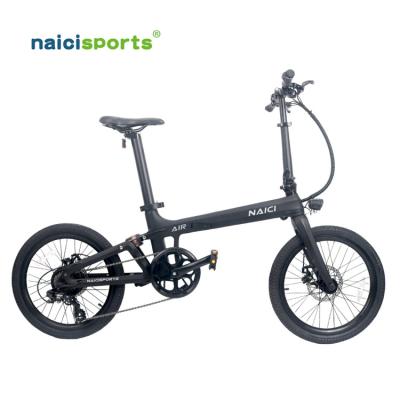 China Alloy Naicisports X2 carbon fiber ebike 36V folding ebike 250W electric bicycle aluminum folding for sale