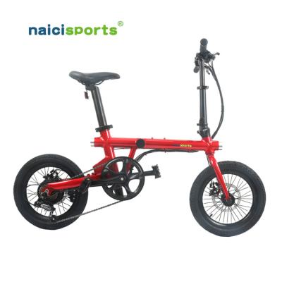 China Naicisports C1 folding bike 36V aluminum electric folding ebike 250W electric bicycle for sale