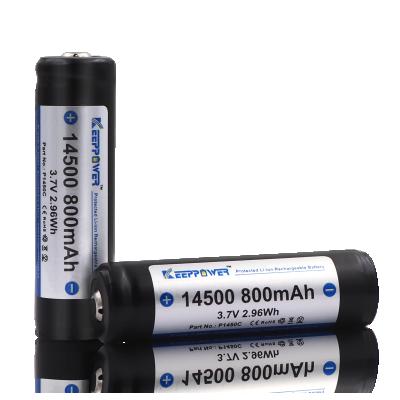 China Machine- Keeppower 14500 800mAh Protected Rechargeable Li-ion Battery P1450C for sale