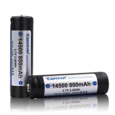 China Machine- KeepPower Protected P1450C 800mah 3.7v Recharge Battery 14500 Batteries for sale