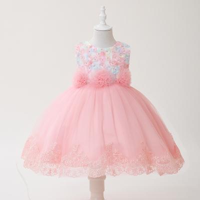 China High Quality Pink Teen Princess Dress Custom Age Anti-wrinkle Summer Age Dress Girls Princess Costume Birthday Party for sale