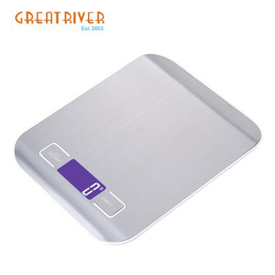 China WITH LID Big River Good Back Reliable Quality Kitchen Scales 7kg for sale