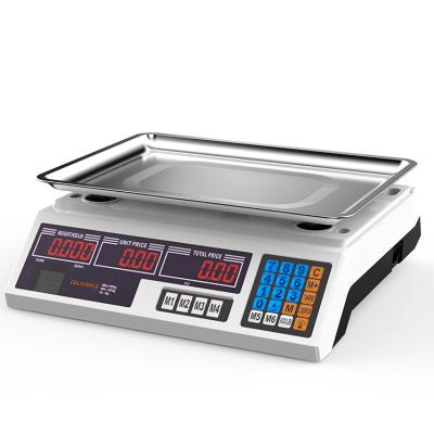 China Electronic Weighning Scale Digital Scale Commercial Weighing Calculation LED Display for sale