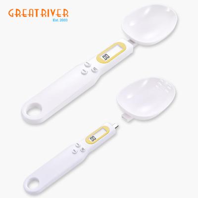 China WITH COVER ABS Full Cover ABS Weight Food Scale 300g Hot Selling Electronic Digital Kitchen Spoon Scale for sale