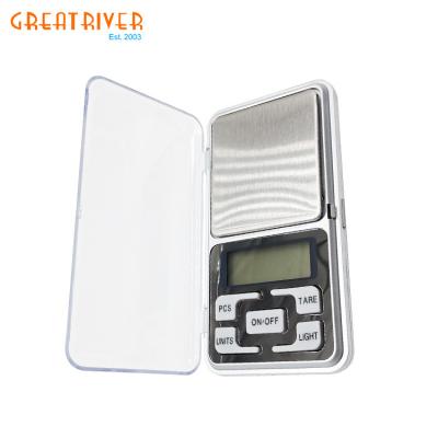 China WITH LID OEM factory best sale silver color design 500g /2000g diamond pocket scale for sale