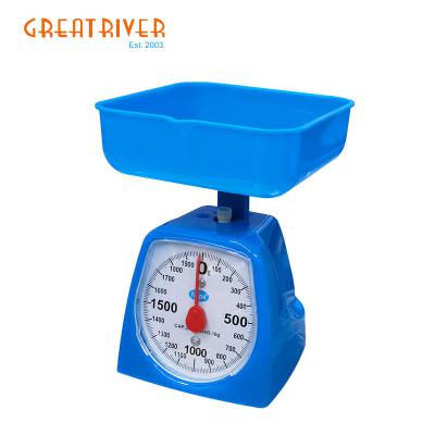 China Weight Function 0.5kg 1kg 2kg 3kg 5kg Small Mechanical Spring Household Kitchen Scale For Sale for sale