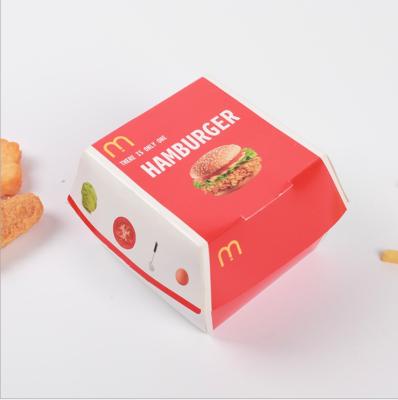 China Materials Guangzhou Custom Printing Recycled Hamburger Paper Box for sale