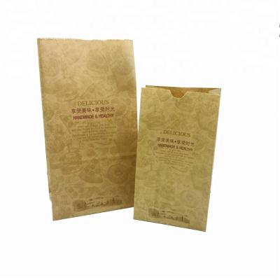 China Wholesale Custom Made Recyclable Printed Take Away Paper Bag Brown Kraft Paper For Fast Food for sale