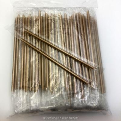 China CLASSIC Disposable Metallic Gold Color 19cm Plastic Drinking Straw for sale