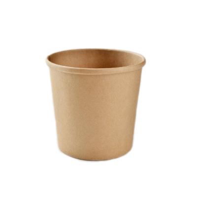 China Recyclable Disposable Custom Printed Cardboard Box Soup Rice Salad Ice Cream Paper Bowl for sale