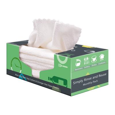 China Disposable Use Wet And Dry Kitchen Cleaning Nonwoven Fabric Towels Super Absorbent Oil-Water Separation Towel for sale