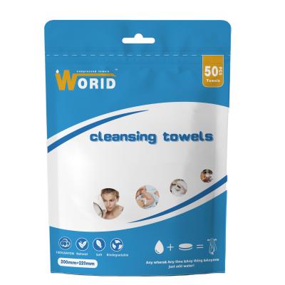 China Compressed Hot Spot Compressed Disposable Cleaning Towels Face Magic Towel Coin Cloth Travel Towels for sale