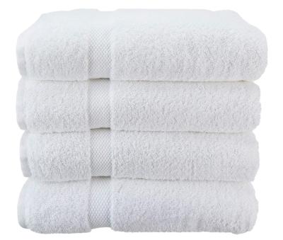 China Wealuxe QUICK DRY Cotton Bath Towels Soft And Absorbent Hotel Towel - 27x52 Inch 4 Pack White for sale