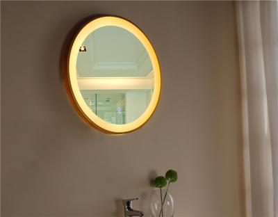 China Decorative Bathroom LED Light Back Lighting Magic Wall LED Mirror With Date Display for sale