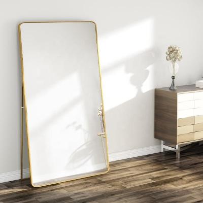 China Decorative Rectangular Wall Covering Selfie Frame Aluminum Mirror Glass For Bathroom for sale