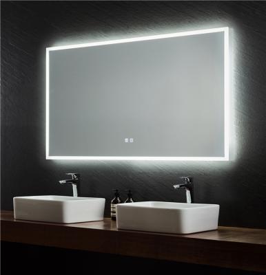 China Bright Free Standing Illuminated Bathroom Mirrors Fogless Smart Led Bathroom Mirror for sale