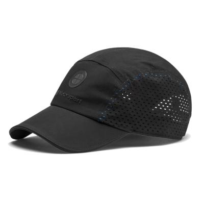 China NEW ARRIVAL Custom Dry Fit Running Hat Unstructured Sports Baseball Cap With Rubber Patch for sale