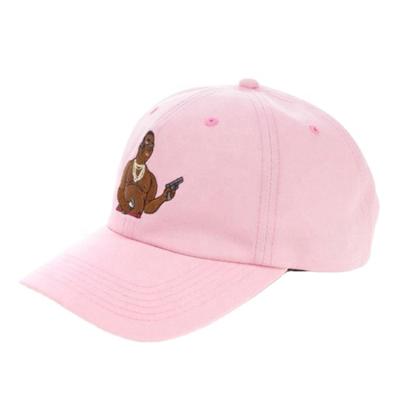 China 100% Custom Cotton Embroidery Logo Pink Dad Hat With Metal Buckle Return Wholesale COMMON for sale