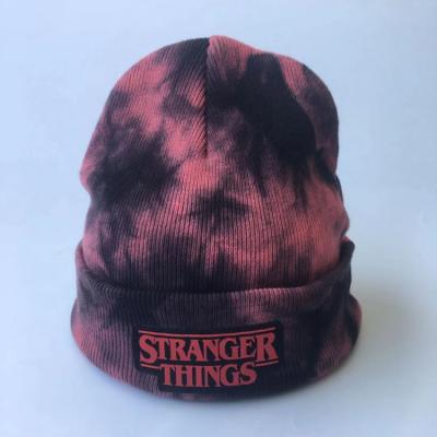 China COMMON High Quality Custom Tie Dyed Winter Acrylic Knit Beanie Cap Mens Slouchy Fisherman Beanie Hat Unisex for sale