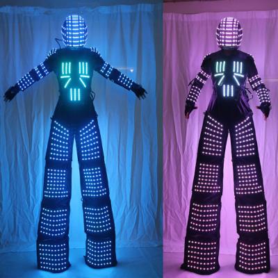 China Stilt Walker LED Suit Clothing Light Suits LED Robot Suits Suit LED Light Trajes for sale