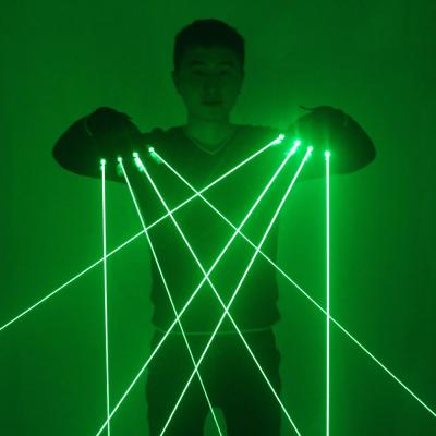 China Green Laser Gloves with 4pcs 532nm 80mW Laser,Luminous LED Stage Glove for DJ Club/Party Show TEM001 for sale