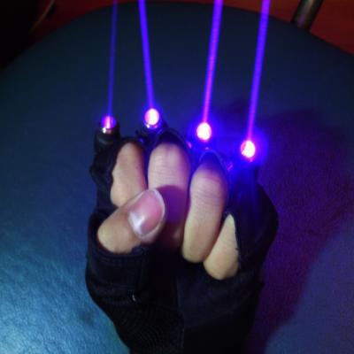 China Violet Blue Laser Gloves With 4pcs 405nm 150mw Laser, Stage Gloves For DJ Club/Party Show TEM004 for sale