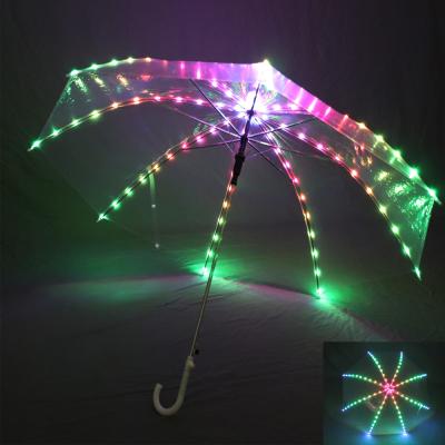 China Full Color PVC LED Women Belly Dance Light Umbrella Stage Props As Favolook Gifts Costume Props Dance Led 300 Modes for sale