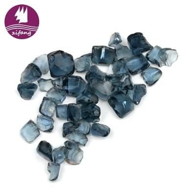 China Stored Practical Heat Resistant Glass Fire Rocks Fire Break Glass For Fire Pit for sale