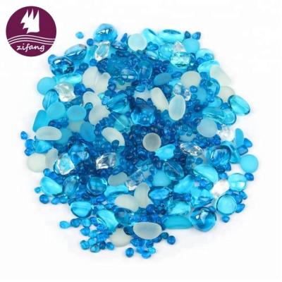 China Viable Aquarium Decorative Glass Stone Pumice Beads Luminous Glass for sale