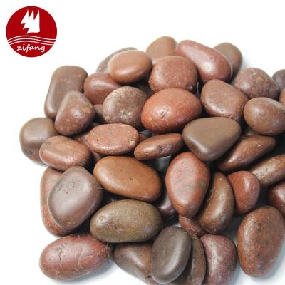 China Natural Cheap Mixed Color River Rock Natural Aquarium Gravel Marble Polished Decorative Pebbles for sale