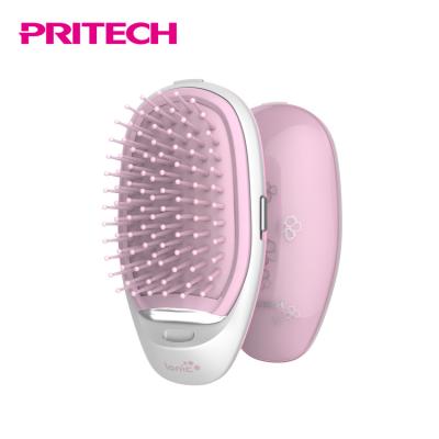 China PRITECH Compact Portable Professional Electric Private Label Ionic Hair Brush for sale