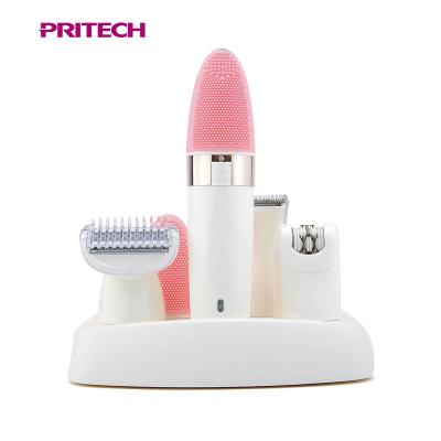 China Skin Revitalizer PRITECH 4 in 1 Beauty Care Set IPX4 Personal Beauty Lady Facial Grooming Set for sale