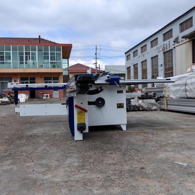 China Max.Cutting Height at 90° mm 100mm automatic sliding table panel saw blue ripped saw for sale