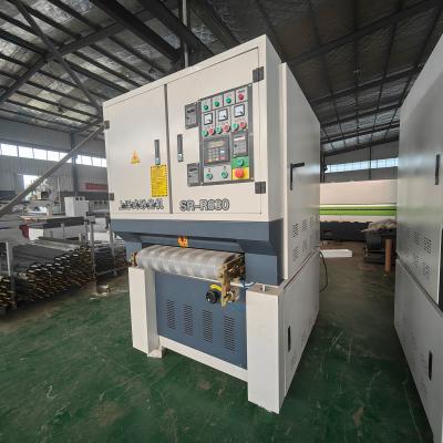 China Wood Door and Cabinet Door Floating Lacquer Sander Line with 280mm Working Length for sale