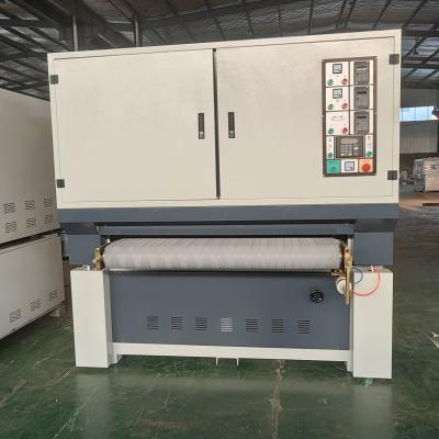 China Woodworking Widebelt Brush Drum Floating Primer Sanding Machine SR-R1300 Floor Door Plywood for sale