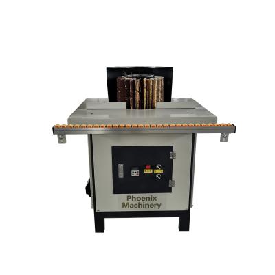 China Wood Board Edge Brush Sander Drum Sanding Machine for Various Shapes Frequency Control for sale