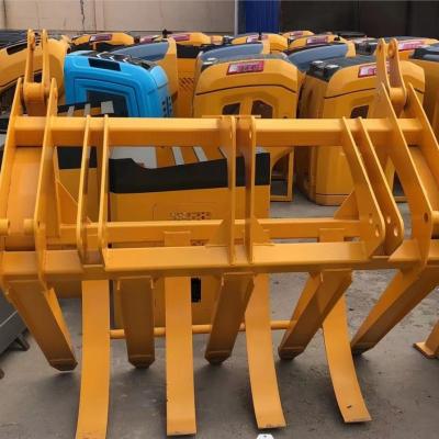 China Wheel Loader Attachments Grass Grapple Grass Bucket for Improved Farming Experience for sale