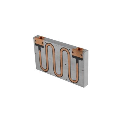 China Refrigeration Parts OEM High Precision Aluminum Water Cool Cold Plate With Copper Tube for sale