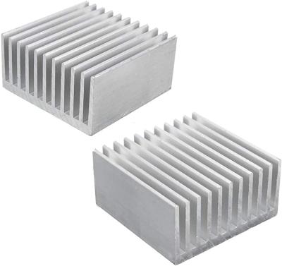 China Aluminum LED Heatsink Radiator Heatsink Radiator Cooling Fin Silver for CPU LED Power Active Component for sale