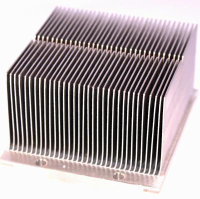 China Hot Selling Led Radiator Fin Water Cooling Heatsink Skived Copper Radiator For CPU for sale