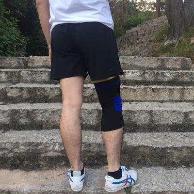 China Adjustable Base Pad Knee Support Compression Brace Knee Sleeves High Elastic Bandage Knee Pad for sale