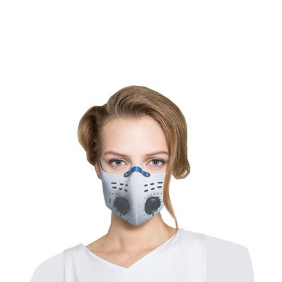 China Breathable Breathable Breathable Heat Absorbing And Sweat Outdoor Sports Wicking Face Mask White Sport Mask With Exhalation for sale