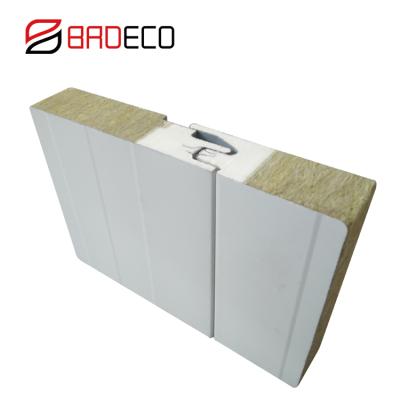 China Interior Partition Rock Wool Sandwich Panel Low Price With CE Certificate for sale