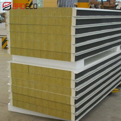 China Modern UAE For Sale Cheap Rock Wool Sandwich Panel Turkey Sandwich Panel for sale