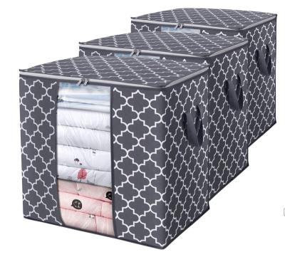 China Sustainable Foldable Nonwoven Fabric Clothes Storage Drawers Bag Clothing Storage Bag Drawer With Clear Window for sale